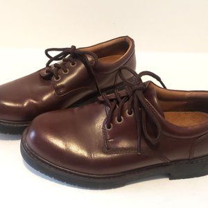 Hunters Bay Brown Leather Heavy Brogue Work Shoe Mens Size 7.5